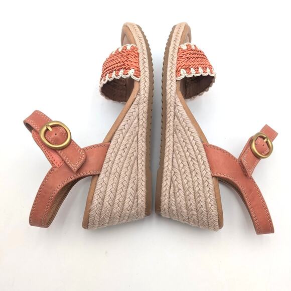 Söfft Inez Espadrille Wedge Sandal Open Toe Women's Papaya Size US7M EU37.5 - Picture 13 of 13